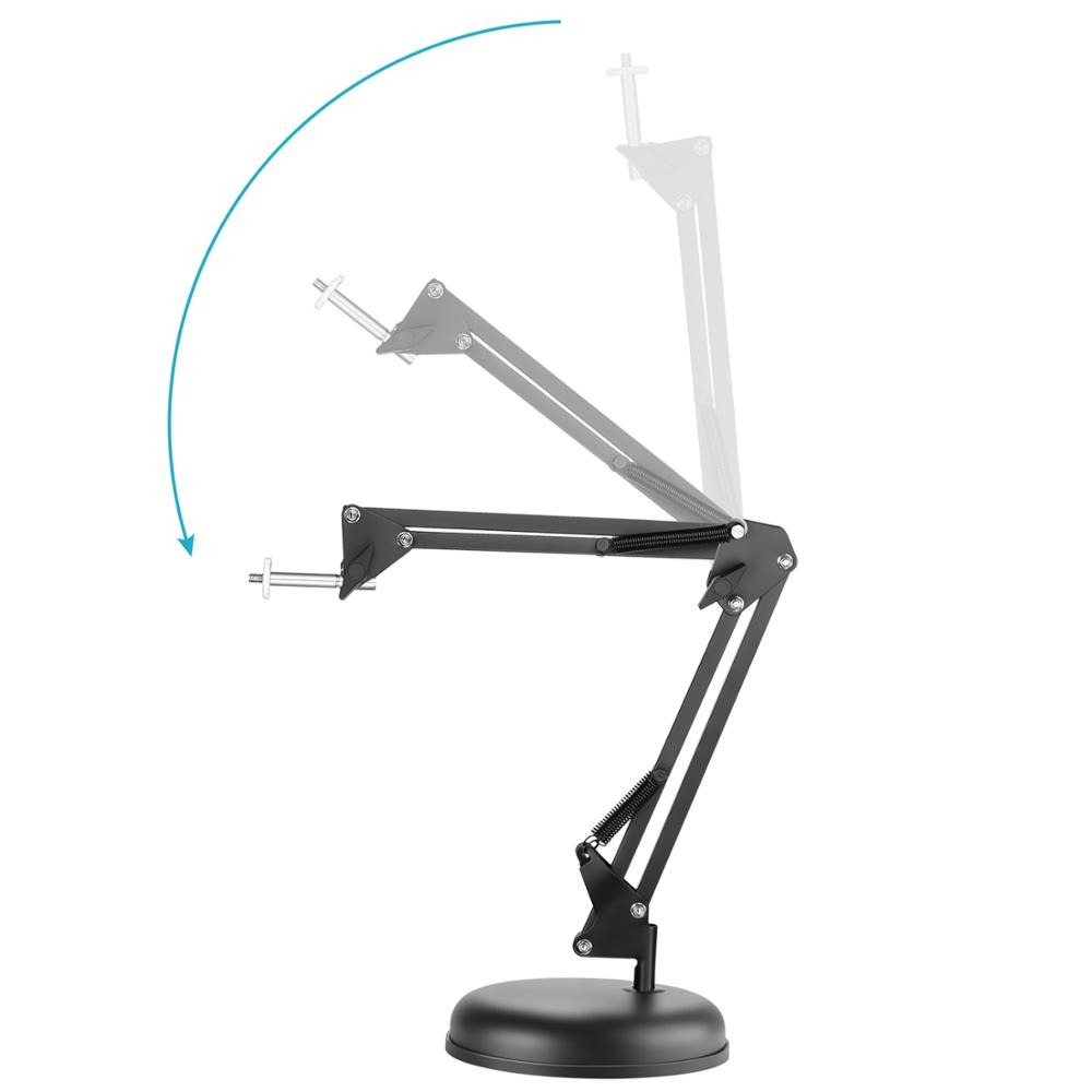 Adjustable Desktop Suspension Boom Scissor Arm Stand Holder with Base for Logitech Webcam C922 C930e C930 C920 C615