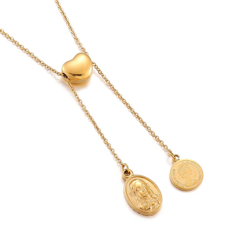 Pendant Necklaces 6 Style Stainless Steel Gold Color Multi-layer Geometric For Women Coin Necklace Party Jewelry Collares Para Gift
Pendant Necklaces 6 Style Stainless Steel Gold Color Multi-layer Geometric For Women Coin Necklace Party Jewelry Collares Para Gift