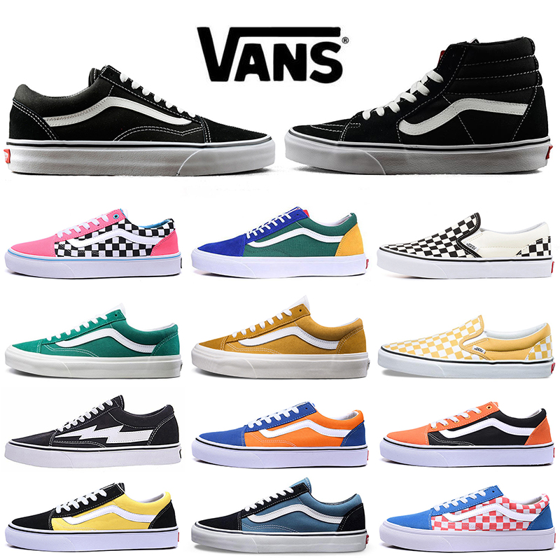 High Quality VAN Canvas Shoes Old Skool Fear of God Sk8 Hi Running Shoe Triple White Black Blue Flame Slip on Skateboard Men Women Sports Sneakers
High Quality VAN Canvas Shoes Old Skool Fear of God Sk8 Hi Running Shoe Triple White Black Blue Flame Slip on Skateboard Men Women Sports Sneakers