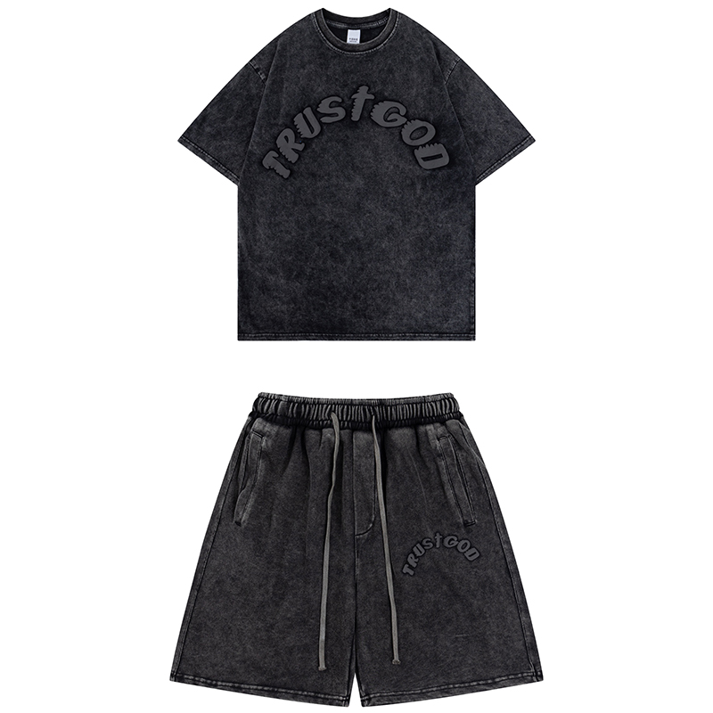 Retro Letter Foam Elastic Wasit Streetwear Shorts for Men Joggers Washed Back Pockets Solid Summer Knee Lenght Pants
Retro Letter Foam Elastic Wasit Streetwear Shorts for Men Joggers Washed Back Pockets Solid Summer Knee Lenght Pants