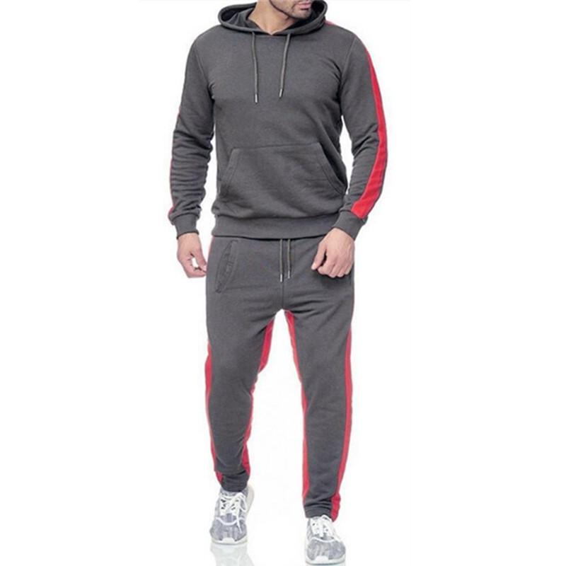 Men's Hoodie Suits Wool Warm SportswearMen's Sweatshirt Hoodies And Sweatpants Jogging Hip-hop Hooded Sportswear Tracksuits