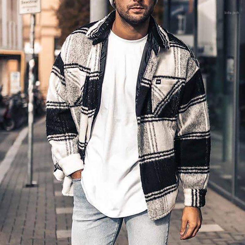 Men's Jackets Ropa De Hombre 2021 European American Fall Style Clothing Casual Lapel Color Matching Versatile Plaid Jacket, Dark blue
Men's Jackets Ropa De Hombre 2021 European American Fall Style Clothing Casual Lapel Color Matching Versatile Plaid Jacket, Dark blue