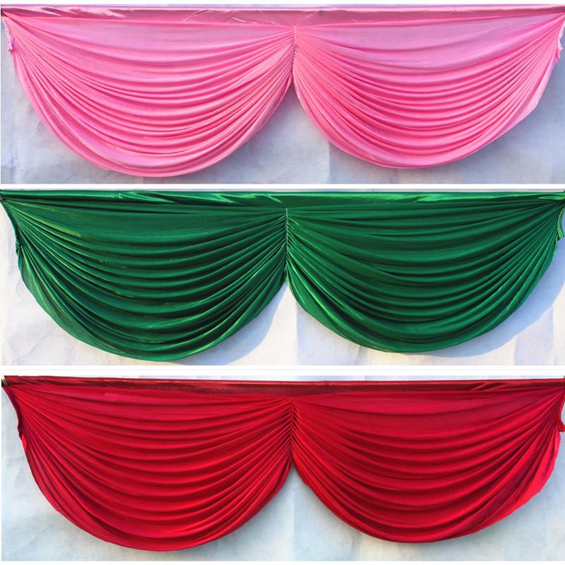 Party Decoration High Qaulity Ice Silk 20ft Wedding Backdrop Curtain Swag Table Cloth/skirt Decor 6 Meter Long
Party Decoration High Qaulity Ice Silk 20ft Wedding Backdrop Curtain Swag Table Cloth/skirt Decor 6 Meter Long