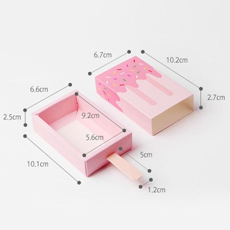 Gift Wrap 10pcs Cute Popsicle Shape Candy Box Packaging Cartoon Drawer Paper Kids Party Favor Birthday Supplies
Gift Wrap 10pcs Cute Popsicle Shape Candy Box Packaging Cartoon Drawer Paper Kids Party Favor Birthday Supplies