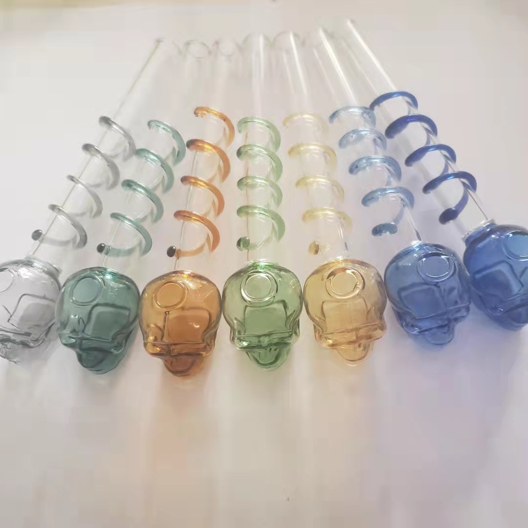 Colorful Glass Skull Smoking Pipe Straight Thick Pyrex Oil Burner Pipes Screw Hand Spoon Pipe For Tobacco Dry Herb Burning
Colorful Glass Skull Smoking Pipe Straight Thick Pyrex Oil Burner Pipes Screw Hand Spoon Pipe For Tobacco Dry Herb Burning
