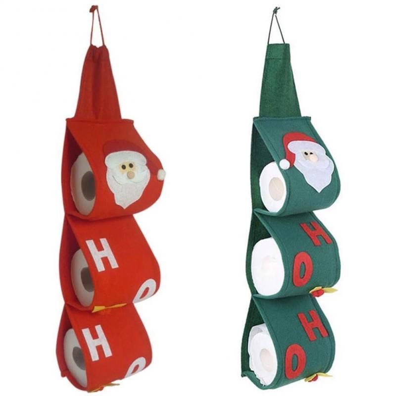 Christmas Decorations 3 Layers Santa Claus Pattern Toilet Roll Paper Covers Decor Bathroom Hanging Towel Napkin Storage Bag Organizer Holder
Christmas Decorations 3 Layers Santa Claus Pattern Toilet Roll Paper Covers Decor Bathroom Hanging Towel Napkin Storage Bag Organizer Holder