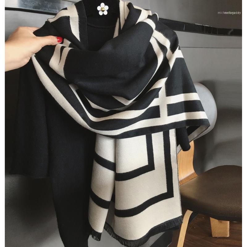 Scarves Letter Color Blocking Imitated Cashmere Scarf Women Shawl Long Modern Stylish Autumn Winter Wraps1
Scarves Letter Color Blocking Imitated Cashmere Scarf Women Shawl Long Modern Stylish Autumn Winter Wraps1
