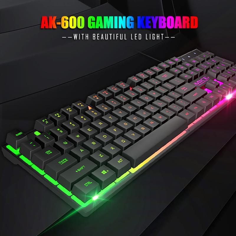 AK-600 Wired Gaming Keyboards USB Silent Hanging Waterproof Built-in Dispensing Hole RGB Backlight 104Keys Ergonomic PC Keyboard
AK-600 Wired Gaming Keyboards USB Silent Hanging Waterproof Built-in Dispensing Hole RGB Backlight 104Keys Ergonomic PC Keyboard
