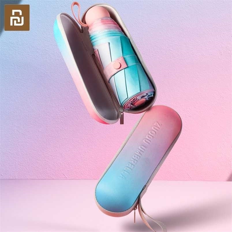 ZUODU Gradient Sun Umbrella Ultralight Sunscreen Umbrella Women Anti-UV Pocket Capsule Sun&Rain Dual-use Sunshade Parasol 211124
ZUODU Gradient Sun Umbrella Ultralight Sunscreen Umbrella Women Anti-UV Pocket Capsule Sun&Rain Dual-use Sunshade Parasol 211124