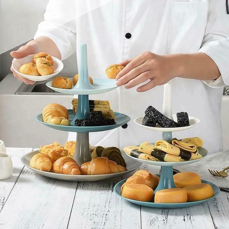 Dishes & Plates Three-Layer Fruit Plate Cake Rack Creative Detachable Snack Pastry Tray Party Stand Afternoon Tea Home Decor
Dishes & Plates Three-Layer Fruit Plate Cake Rack Creative Detachable Snack Pastry Tray Party Stand Afternoon Tea Home Decor