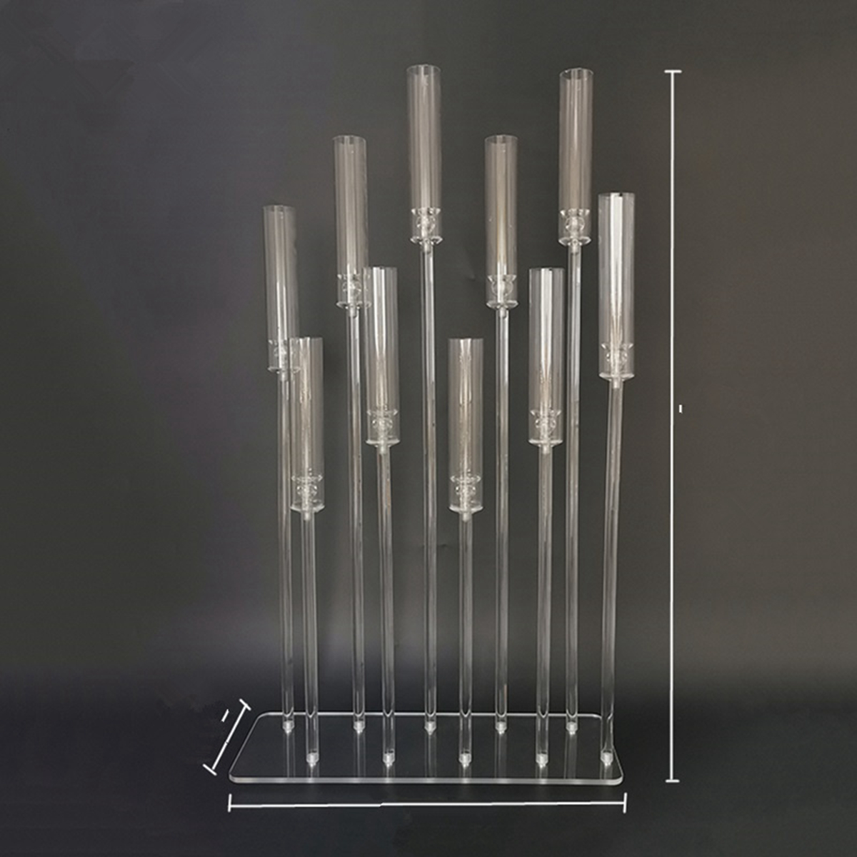 Candle Holders Transparent Acrylic Candelabra Clear Wedding Candlesticks Table Centerpieces Flower Stand Holder Big Candelabrum sunyu427 XJ260305