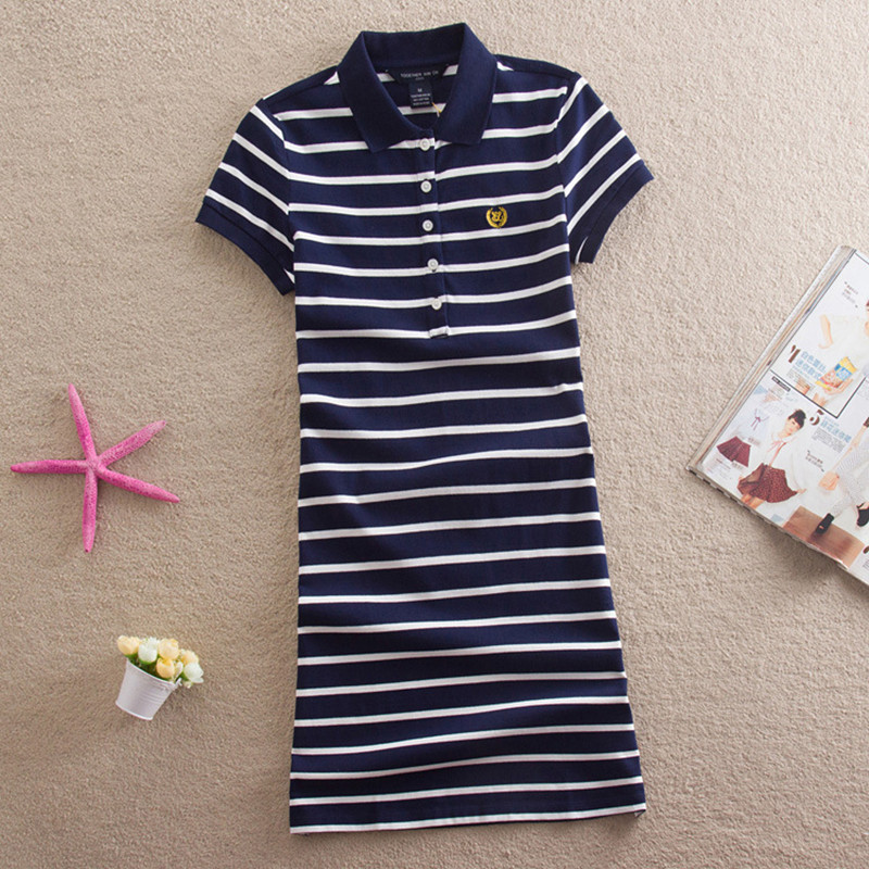 Embroidery Striped Polo 2021 Print Party Casual Dresses De Festa T Shirt Femme Summer Sexy Club Evening Robe Women Ete Vestidos, Q2029 navy
Embroidery Striped Polo 2021 Print Party Casual Dresses De Festa T Shirt Femme Summer Sexy Club Evening Robe Women Ete Vestidos, Q2029 navy