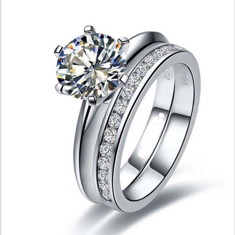 Wonderful 1Ct Diamond Set Rings Top Quality Solid Platinum 950 Ring Wedding Jewelry
Wonderful 1Ct Diamond Set Rings Top Quality Solid Platinum 950 Ring Wedding Jewelry