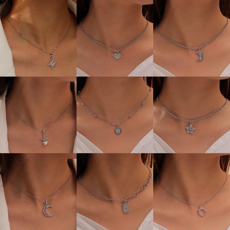 Pendant Necklaces Super Fairy Butterfly Clavicle Chain Fashion Temperament Star Moon Heart Inlaid Diamond Necklace For Women Girls Party Jew
Pendant Necklaces Super Fairy Butterfly Clavicle Chain Fashion Temperament Star Moon Heart Inlaid Diamond Necklace For Women Girls Party Jew