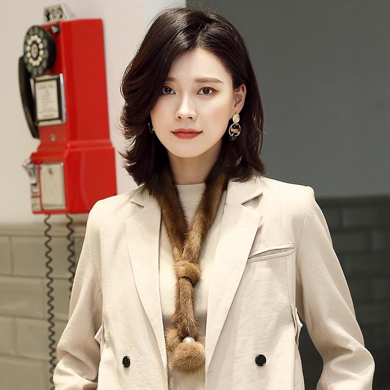Scarves Lantafe Scarf Women Lady Tie Fur Decoration With Ball Neck Real Mink Thin Fashion Ladies, Blue;gray
Scarves Lantafe Scarf Women Lady Tie Fur Decoration With Ball Neck Real Mink Thin Fashion Ladies, Blue;gray