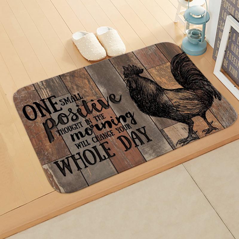 40x60cm Vintage Printed Entrance Welcome Doormat Floor Rug Absorbent Bath Mat Non-Slip Bedroom Carpet Living Room Kitchen Decor Carpets