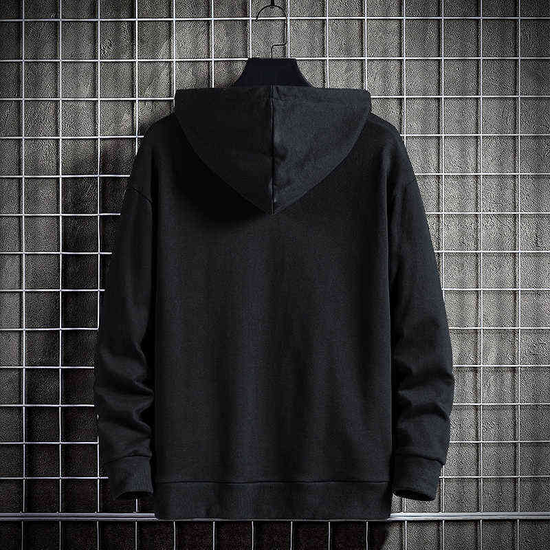 Single Road Mens Hoodies Men Multi Pockets Techwear Sweatshirt Oversized Japanese Streetwear Hip Hop Hoodie Men Plus Size 211116