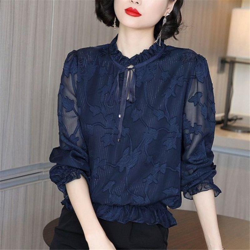 Women's Blouses & Shirts 2022 Fashion Women Spring Summer Chiffon Casual Long Sleeve Hollow Out Lace Loose Shirt Blusas Tops ZY5406, White
Women's Blouses & Shirts 2022 Fashion Women Spring Summer Chiffon Casual Long Sleeve Hollow Out Lace Loose Shirt Blusas Tops ZY5406, White