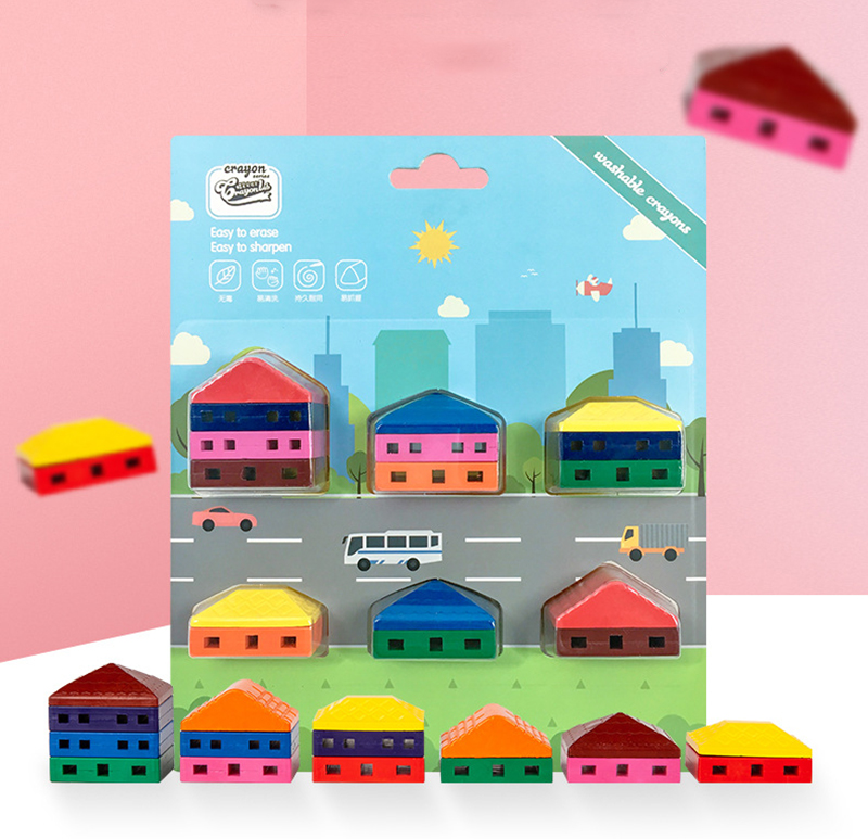 Finger House building blocks Crayon Kid'S Safety Modeling 3D Color Brush Set Children'S Baby Crayons 6 Colors Suit Sets Safe Non-Poisonous
Finger House building blocks Crayon Kid'S Safety Modeling 3D Color Brush Set Children'S Baby Crayons 6 Colors Suit Sets Safe Non-Poisonous