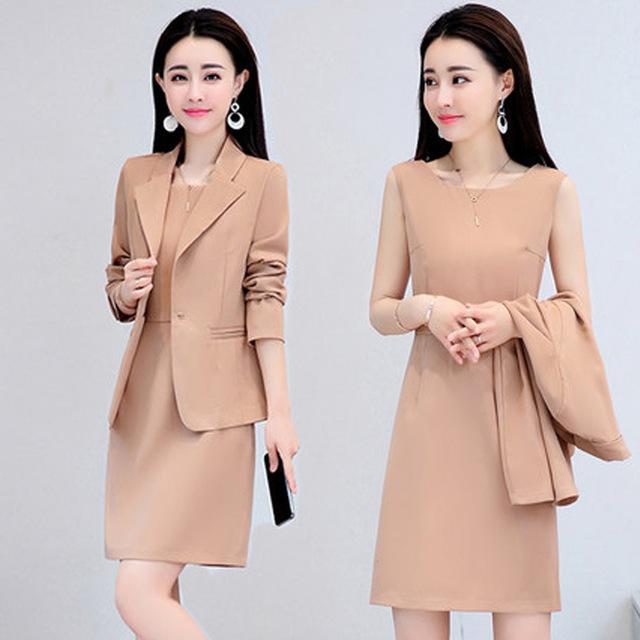 Work Dresses Women 2 Piece Dress Suits Office Ladies Formal Business Wear Blazer O Neck Slim Pencil Set Elegant Outfits Plus Size, Khaki
Work Dresses Women 2 Piece Dress Suits Office Ladies Formal Business Wear Blazer O Neck Slim Pencil Set Elegant Outfits Plus Size, Khaki