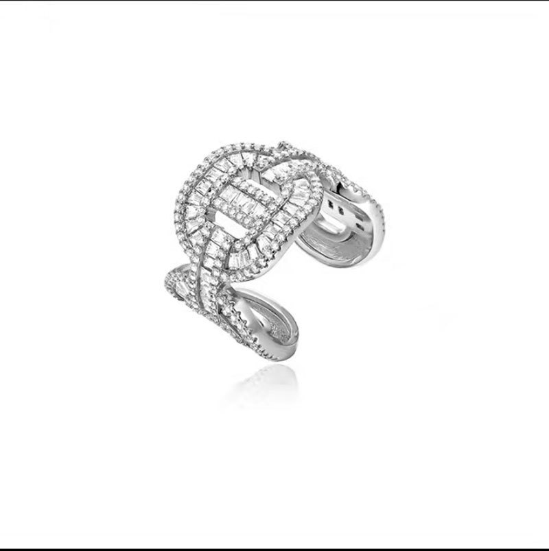 Statement Lab Diamond Finer Ring 925 sterling silver Party Wedding band Rings for Women Men Engagement Birthday Jewelry