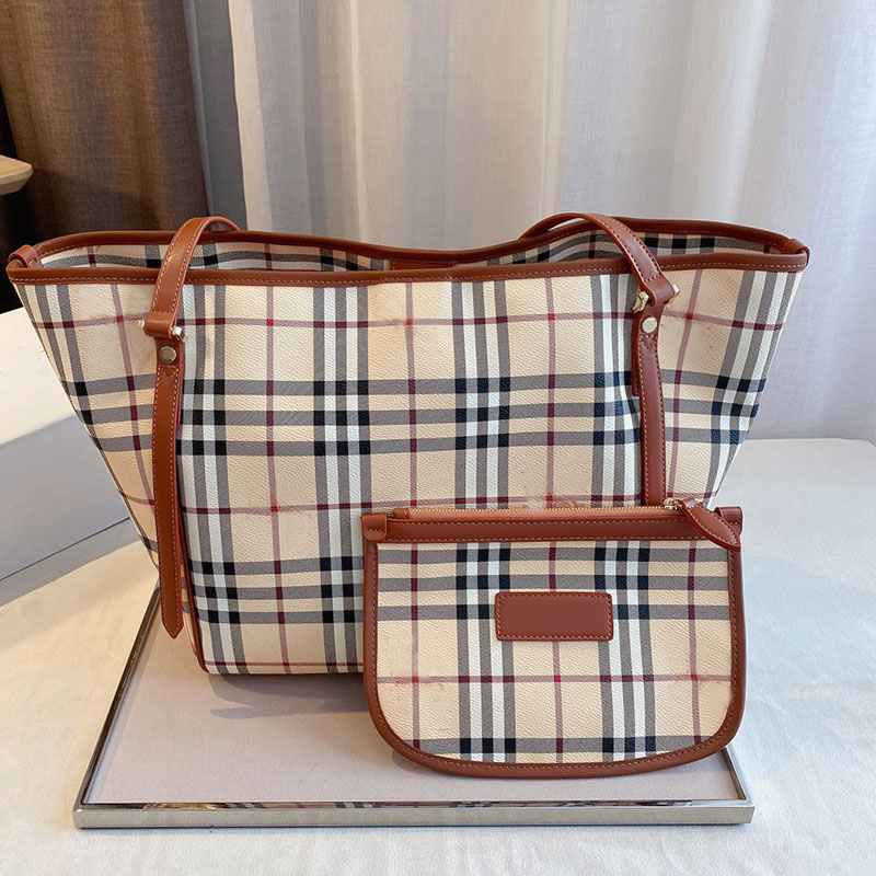 2ps Large Tote Bags Package Handbags Purse Canvas Plaid Shopping Bag Women Fashion Copposite Wallet High Capacity
2ps Large Tote Bags Package Handbags Purse Canvas Plaid Shopping Bag Women Fashion Copposite Wallet High Capacity