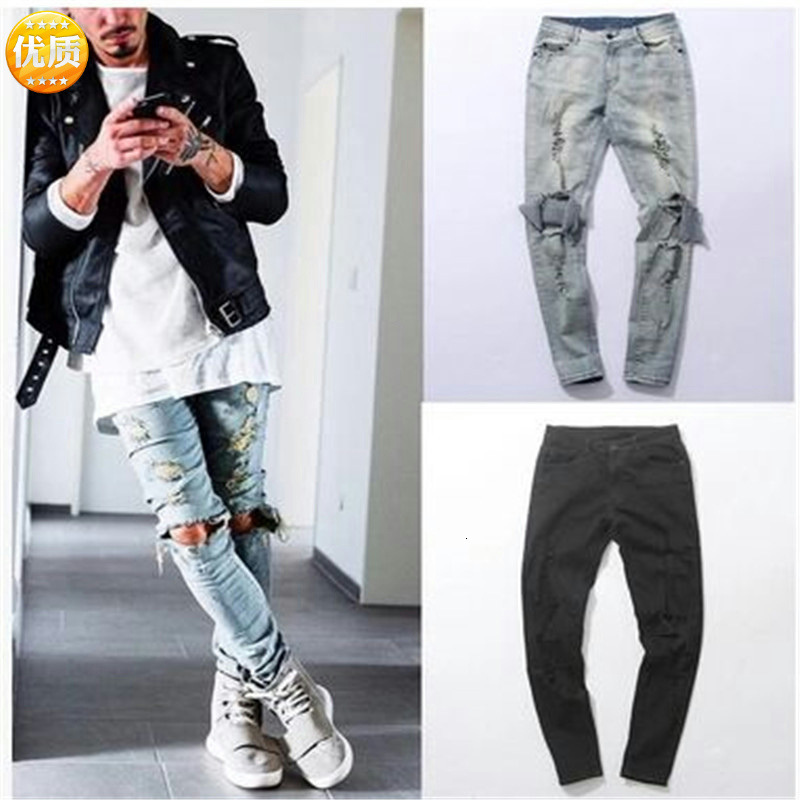 fashion jeans style stretch men's , water washed holes, small feet, trousers, mid waist, trendy leggings, Blue
fashion jeans style stretch men's , water washed holes, small feet, trousers, mid waist, trendy leggings, Blue