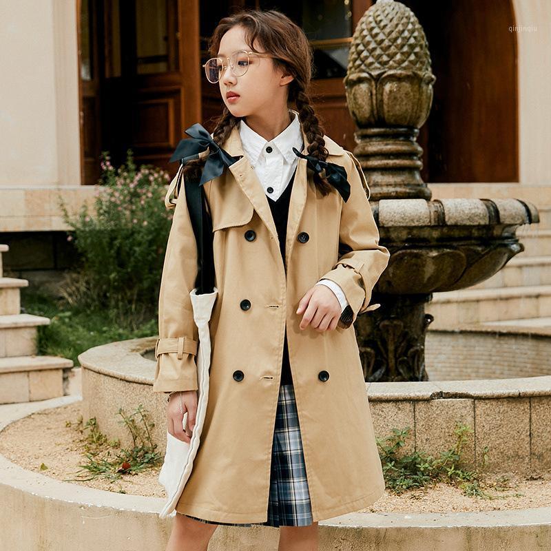 Coat Girls Spring And Autumn Mid-Length Windbreaker 2022 Fashion Khaki Double-Breasted Lapel Belt Jacket Children's, Blue;gray
Coat Girls Spring And Autumn Mid-Length Windbreaker 2022 Fashion Khaki Double-Breasted Lapel Belt Jacket Children's, Blue;gray