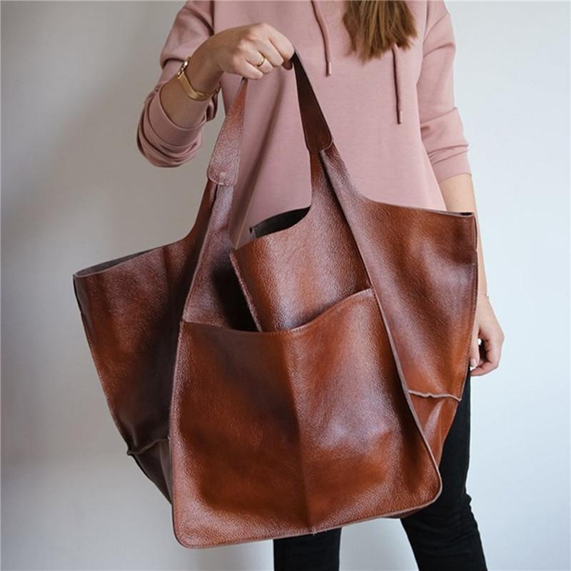 Evening Bags Casual Soft Large Capacity Tote Women Handbags Designer Look Luxury Pu Leather Shoulder Bag Retro Big Shopper Purses, Black
Evening Bags Casual Soft Large Capacity Tote Women Handbags Designer Look Luxury Pu Leather Shoulder Bag Retro Big Shopper Purses, Black