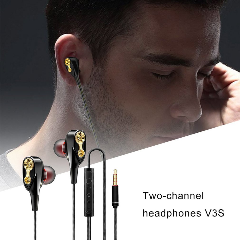 Dynamic Drivers Hd Super Subwoofer Hifi Headset Bedrade Heavy Bas Space Printing Sport Oortelefoon Gaming Earrings