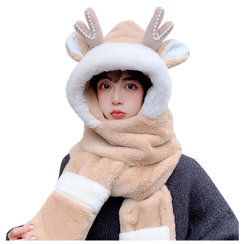 Berets Lovely Autumn Winter Warm Antler Plush Hat Outdoor Skiing Riding Ear Protection Caps Scarf Gloves Drop, Blue;gray
Berets Lovely Autumn Winter Warm Antler Plush Hat Outdoor Skiing Riding Ear Protection Caps Scarf Gloves Drop, Blue;gray