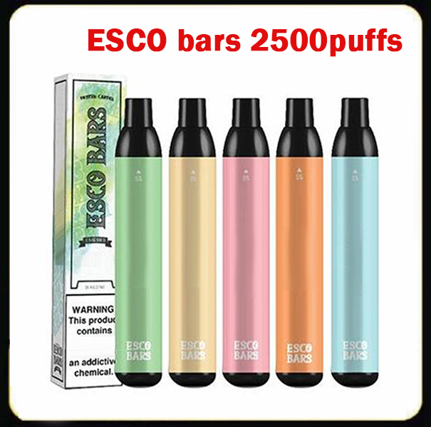 ESCO BARS Disposable E cigarettes 2500 Puffs Vape Pen 1000mAh Battery Pod Device 6ml Pre-filled Mesh Coil Pods Vaporizers max air bar bang xxl delta 8
ESCO BARS Disposable E cigarettes 2500 Puffs Vape Pen 1000mAh Battery Pod Device 6ml Pre-filled Mesh Coil Pods Vaporizers max air bar bang xxl delta 8