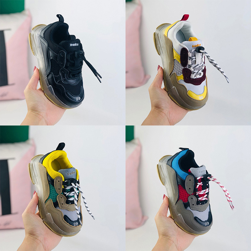 Triple S Sneakers Designers Platform Kids children Casual Shoes Luxurys Paris 17FW All White Speed Black Pink Vintage Men Women Dad Trainers
Triple S Sneakers Designers Platform Kids children Casual Shoes Luxurys Paris 17FW All White Speed Black Pink Vintage Men Women Dad Trainers