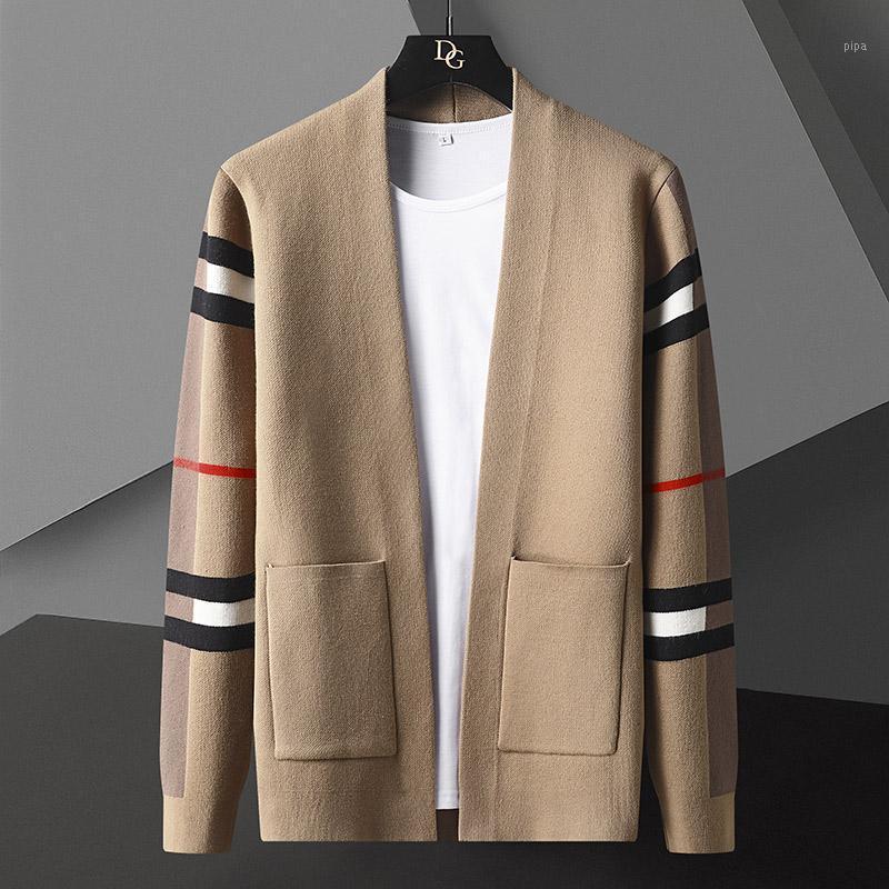 Men's Sweaters Fall Winter England Style Pocket Mens Cardigans Fashion Designer Cashmere Cardigan Men Plus Size Male Knit Jacket, Black
Men's Sweaters Fall Winter England Style Pocket Mens Cardigans Fashion Designer Cashmere Cardigan Men Plus Size Male Knit Jacket, Black