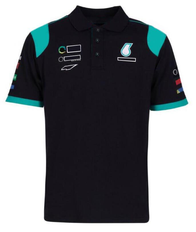 F1 racing POLO shirt, fashion team lapel T-shirt, polyester quick-drying, the same customization