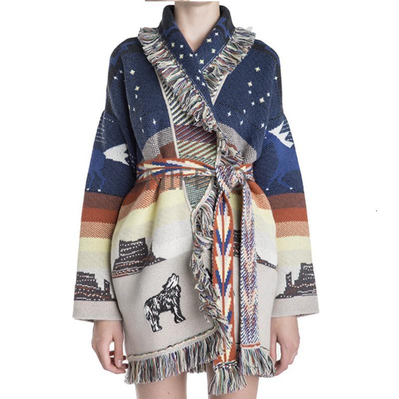 Women' Wool & Blends Fashion Designer 2021 Autumn Winter Vintage Coat Women Printed Tassel High Quality, As pic
Women' Wool & Blends Fashion Designer 2021 Autumn Winter Vintage Coat Women Printed Tassel High Quality, As pic