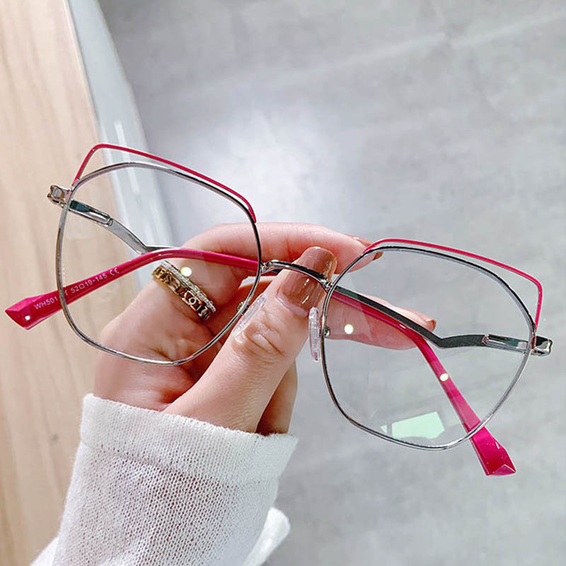 Anti Blue Blocking Eyeglasses Frame Fashion Women Metal Optical Frame Light Glasses Wholesale
Anti Blue Blocking Eyeglasses Frame Fashion Women Metal Optical Frame Light Glasses Wholesale