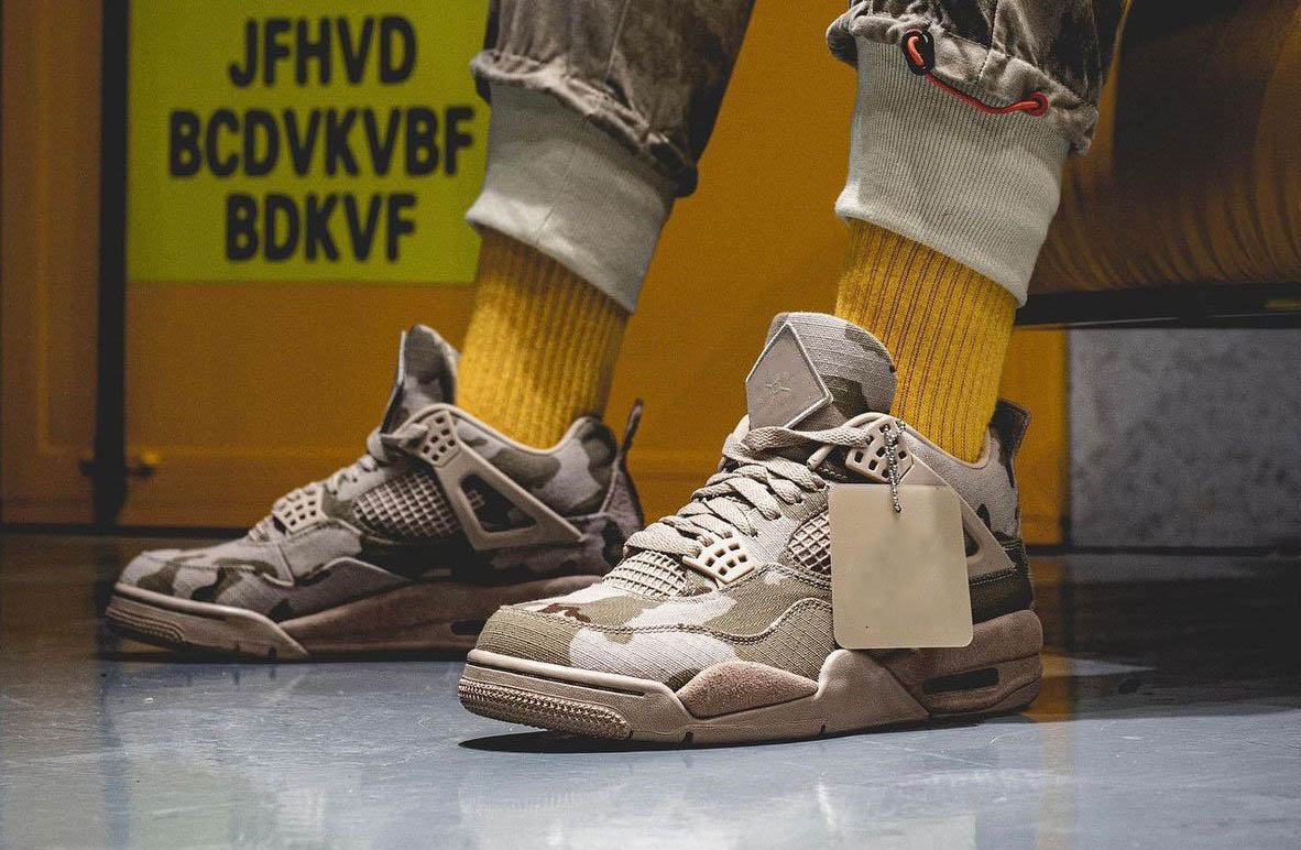 Top Quality Aleali May x 4 4s Athletic Shoes ripstop nylon upper sneakers covered in shades of Brown and Green as-well-as camouflage detailing, #2
Top Quality Aleali May x 4 4s Athletic Shoes ripstop nylon upper sneakers covered in shades of Brown and Green as-well-as camouflage detailing, #2