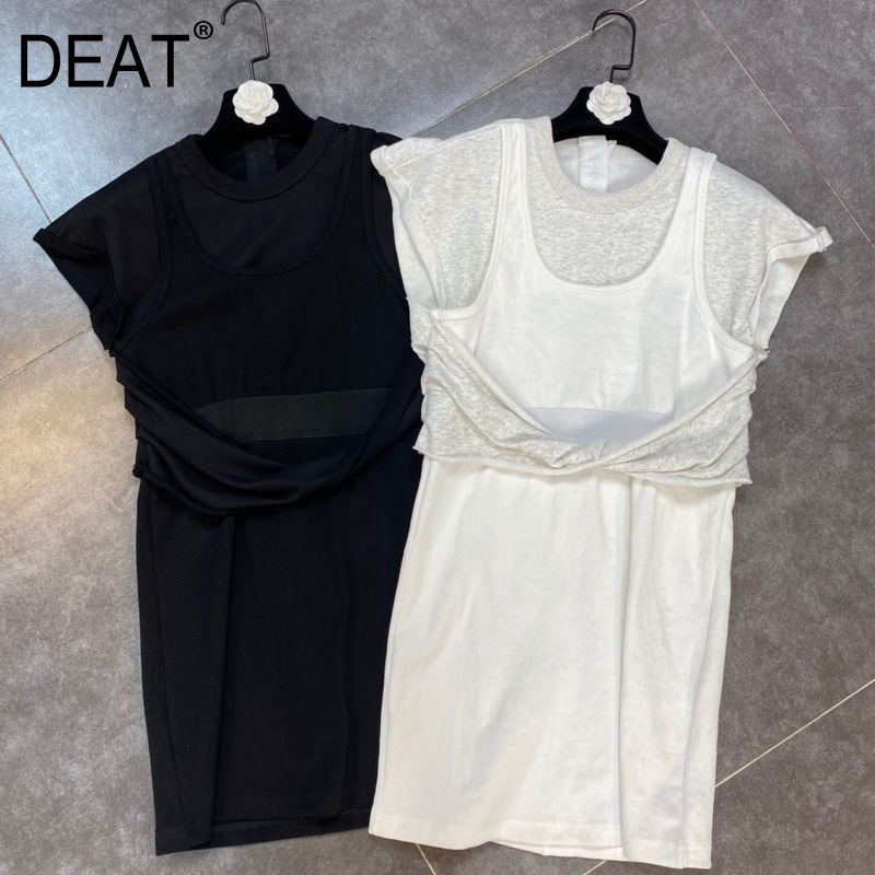 Women O-neck Short Sleeve Dress Fashion Spring Summer Ladies Patchwork HR416 210525, Black
Women O-neck Short Sleeve Dress Fashion Spring Summer Ladies Patchwork HR416 210525, Black