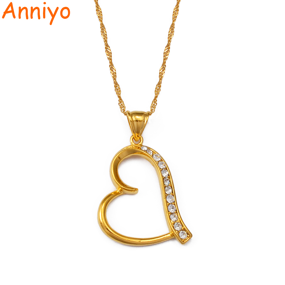 Anniyo Rhinestone Heart Charm Pendant Neckalces for Women Girls Jewelry Birthday and Wedding Accessories Gifts #068202
Anniyo Rhinestone Heart Charm Pendant Neckalces for Women Girls Jewelry Birthday and Wedding Accessories Gifts #068202