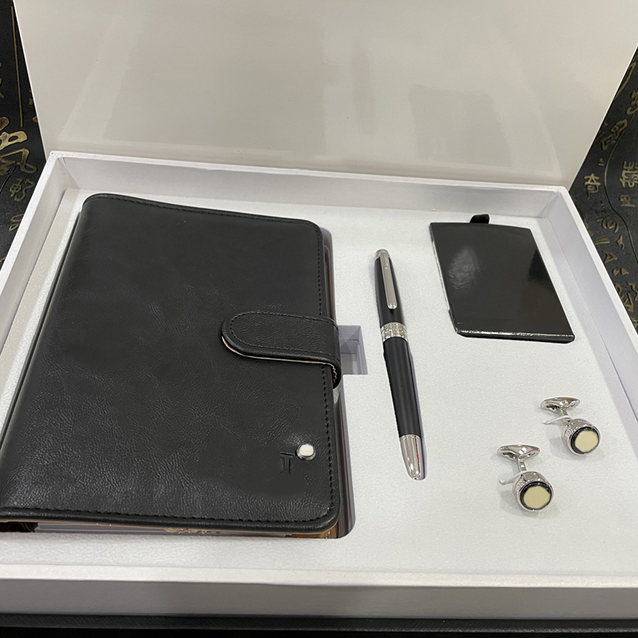 Designer Cufflinks High Quality Shirt Cuff Links And Notebook Pen Set Top Gift, Silver
Designer Cufflinks High Quality Shirt Cuff Links And Notebook Pen Set Top Gift, Silver