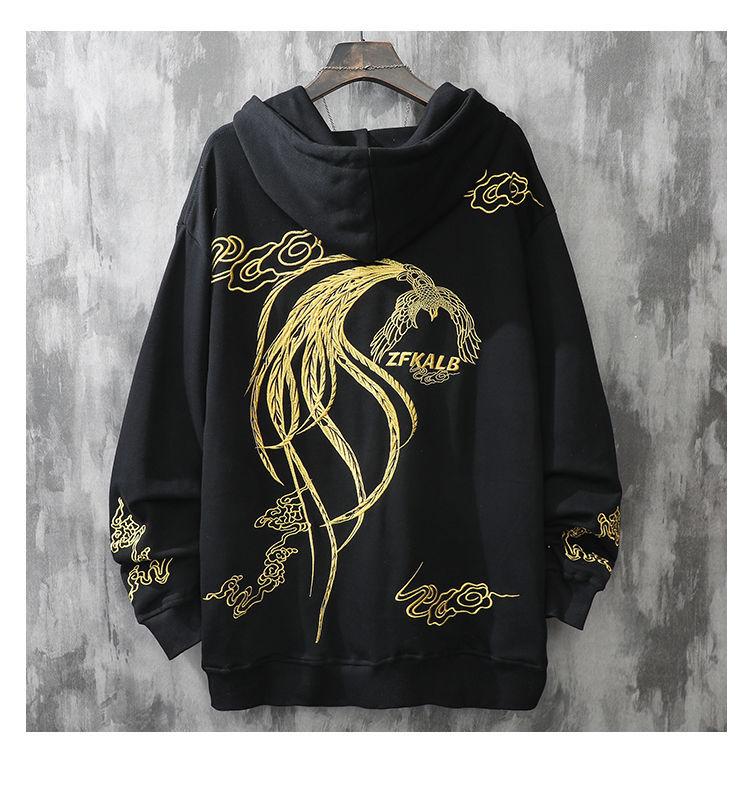 Men's Hoodies & Sweatshirts Anime Harajuku Oversized Women Chinese Style Phoenix Embroidery Autumn Couple Pullover Streetwear Sweatshirt S12, Black
Men's Hoodies & Sweatshirts Anime Harajuku Oversized Women Chinese Style Phoenix Embroidery Autumn Couple Pullover Streetwear Sweatshirt S12, Black