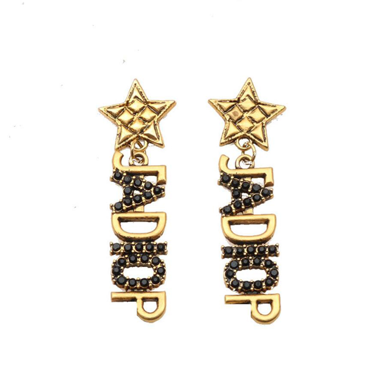 Designer Earrings Stud 18K Gold Plated Designers Brand Geometry Letters Luxury Women Crystal Rhinestone Star Earring Wedding Party Jewerlry ER0367
Designer Earrings Stud 18K Gold Plated Designers Brand Geometry Letters Luxury Women Crystal Rhinestone Star Earring Wedding Party Jewerlry ER0367