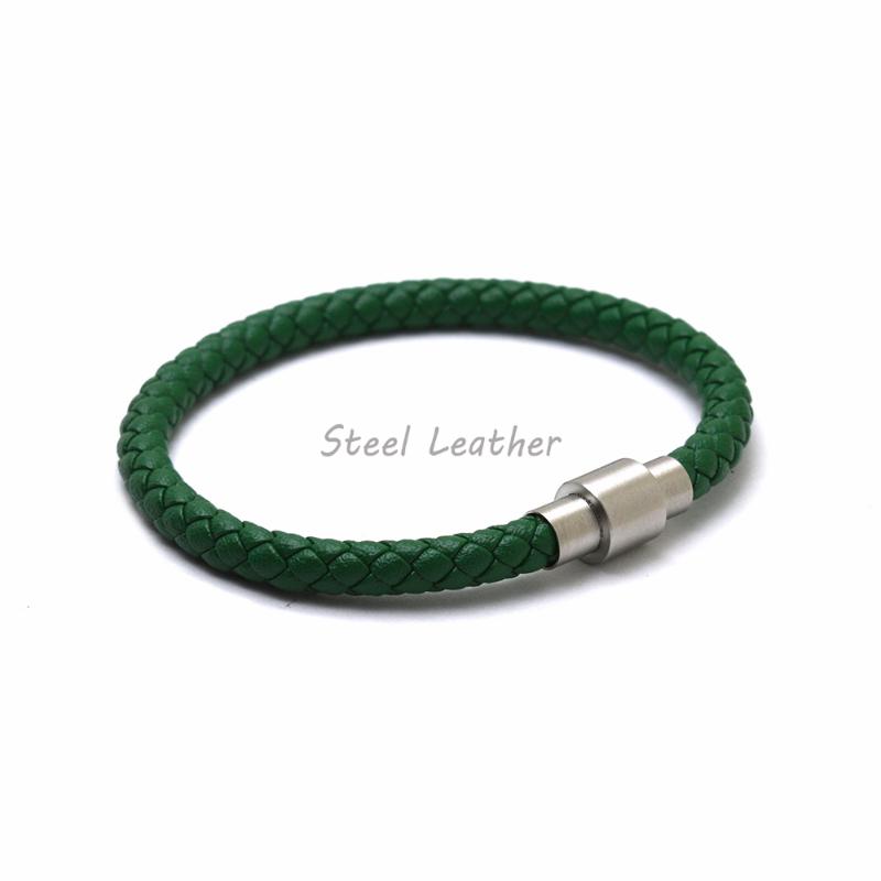 Charm Bracelets 5pcs/lot Custom Logo Punk Braid Leather Bracelet For Men Green And Clasp Wristband Male Jewelry Vintage Fashion Gifts Sale
Charm Bracelets 5pcs/lot Custom Logo Punk Braid Leather Bracelet For Men Green And Clasp Wristband Male Jewelry Vintage Fashion Gifts Sale