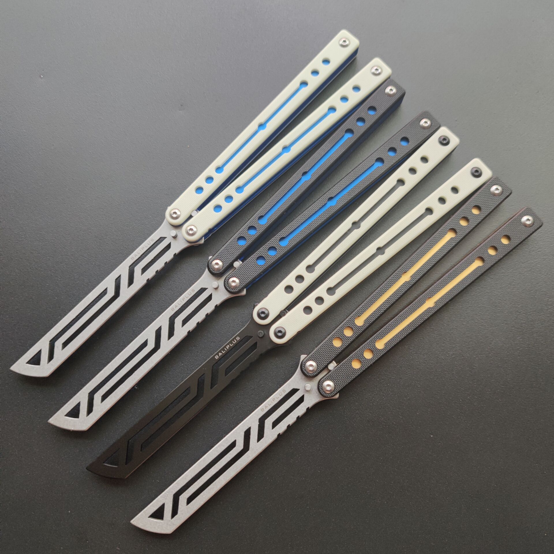 Not Sharp Baliplus Nautilus Butterfly Trainer Knife Aluminum +G10 Handle 420 Blade Survival Pocket Camp EDC Gift Tool
Not Sharp Baliplus Nautilus Butterfly Trainer Knife Aluminum +G10 Handle 420 Blade Survival Pocket Camp EDC Gift Tool