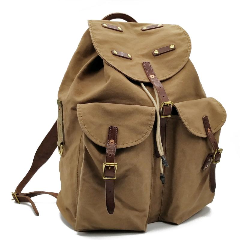Waxed Canvas Large Tactical Backpack Men Military Camping Waterproof Rucksack Travel Drawstring Bag Laptop Mochila