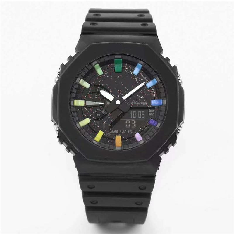Wristwatches 2100 Men's Sports Digital Waterproof Watch LED Dual Display Automatic Raise Hand Light Empty Edition
Wristwatches 2100 Men's Sports Digital Waterproof Watch LED Dual Display Automatic Raise Hand Light Empty Edition