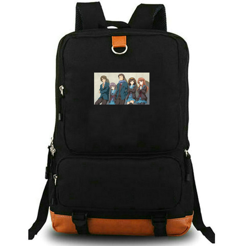 The Disappearance of Haruhi Suzumiya backpack Kyon daypack school bag Print schoolbag Laptop day pack