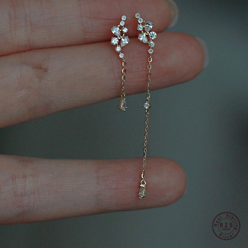 Stud 925 Sterling Silver Simple Pavé Crystal Grape Leaf Earrings Women Long Tassel 14k Real Gold Jewelry Accessories Gift, Golden;silver
Stud 925 Sterling Silver Simple Pavé Crystal Grape Leaf Earrings Women Long Tassel 14k Real Gold Jewelry Accessories Gift, Golden;silver