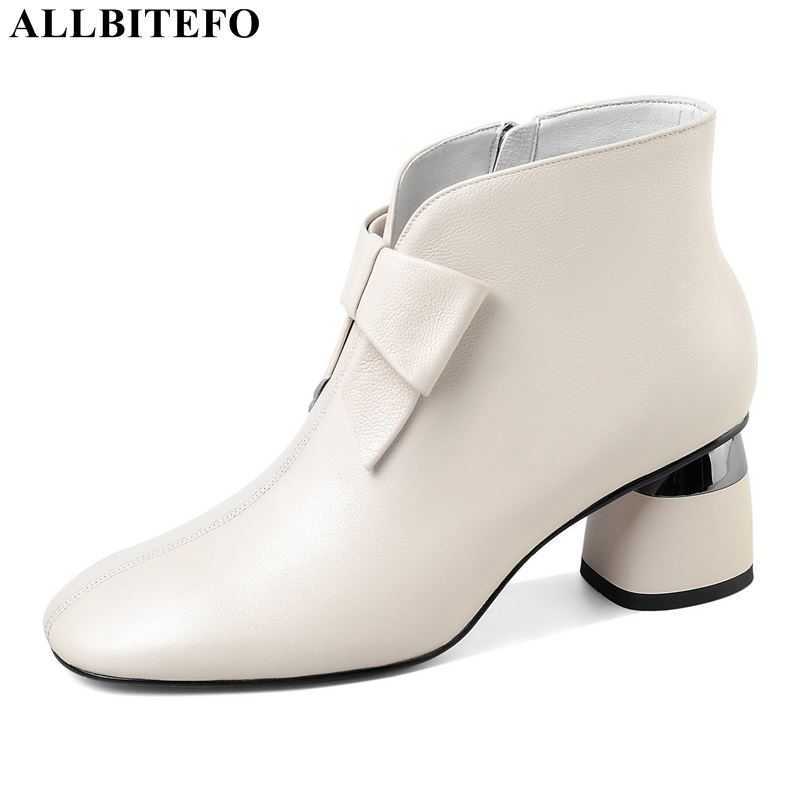 ALLBITEFO size 34-41 bow design natural genuine leather women boots autumn winter shoes fashion women heels women's ankle boots 210611, No plush inside
ALLBITEFO size 34-41 bow design natural genuine leather women boots autumn winter shoes fashion women heels women's ankle boots 210611, No plush inside